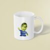 Custom Green Three-Eyed Space-Alien Costume Face Cutout – Mug Custom Green Three-Eyed Space-Alien Costume Face Cutout shown on a mug mockup