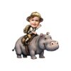 Custom Hippopotamus Safari Striped Shirt Face Cutout – Original Custom Hippopotamus Safari Striped Shirt Face Cutout design preview