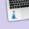 Custom Ice Princess Creating a Snow Glow Face Cutout – Sticker Custom Ice Princess Creating a Snow Glow Face Cutout shown on a sticker mockup