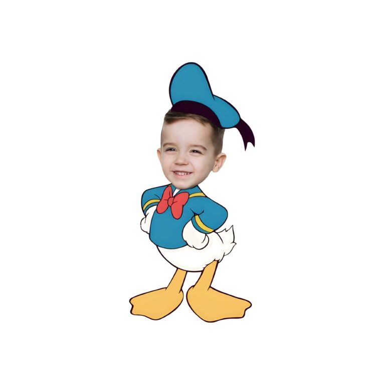 Custom Donald Duck Sailor Costume Face Cutout – Original Custom Donald Duck Sailor Costume Face Cutout design preview