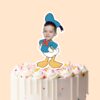 Custom Donald Duck Sailor Costume Face Cutout – Cake Topper Custom Donald Duck Sailor Costume Face Cutout shown on a cake topper mockup