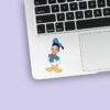 Custom Donald Duck Sailor Costume Face Cutout – Sticker Custom Donald Duck Sailor Costume Face Cutout shown on a sticker mockup