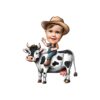 Custom Farmer Riding a Black Brown Cowboy Hat Face Cutout – Original Custom Farmer Riding a Black Brown Cowboy Hat Face Cutout design preview