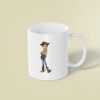 Custom Cowboy Sheriff Standing Confidently Face Cutout – Mug Custom Cowboy Sheriff Standing Confidently Face Cutout shown on a mug mockup