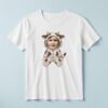 Custom Baby in a Spotted Cow Onesie Face Cutout – T-shirt Custom Baby in a Spotted Cow Onesie Face Cutout shown on a T-shirt mockup