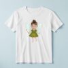 Custom Green Woodland Fairy with Wand Face Cutout – T-shirt Custom Green Woodland Fairy with Wand Face Cutout shown on a T-shirt mockup