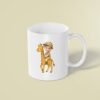 Custom Giraffe Safari Tan Safari Helmet Face Cutout – Mug Custom Giraffe Safari Tan Safari Helmet Face Cutout shown on a mug mockup