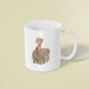 Custom Elephant Safari Explorer Gray Elephant Face Cutout – Mug Custom Elephant Safari Explorer Gray Elephant Face Cutout shown on a mug mockup