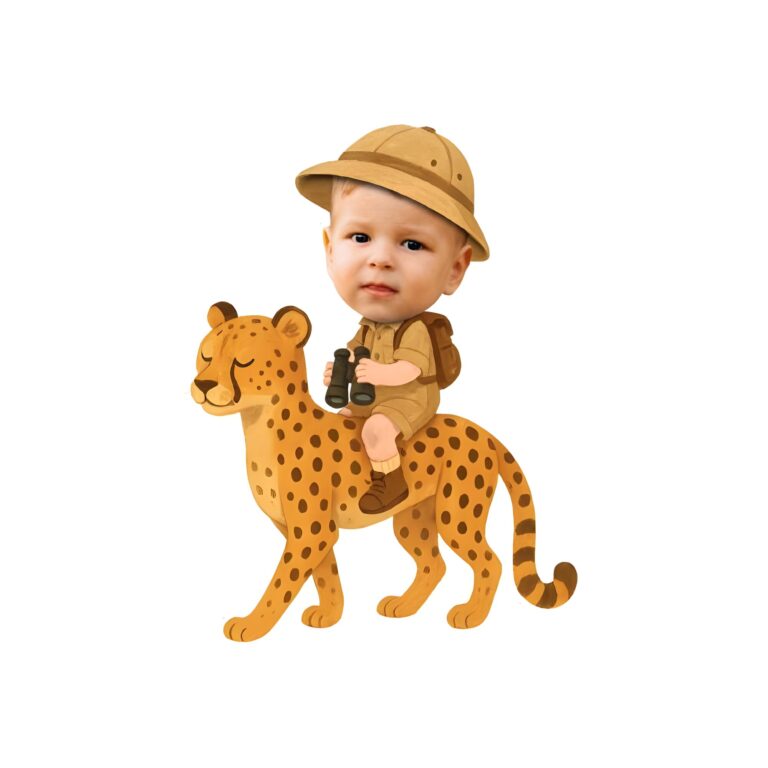 Custom Cheetah Safari Explorer Face Cutout – Original Custom Cheetah Safari Explorer Face Cutout design preview