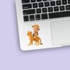 Custom Cheetah Safari Explorer Face Cutout – Sticker Custom Cheetah Safari Explorer Face Cutout shown on a sticker mockup