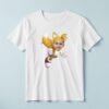 Custom Orange Twin-Tailed Fox Costume Face Cutout – T-shirt Custom Orange Twin-Tailed Fox Costume Face Cutout shown on a T-shirt mockup