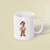 Custom Vintage-Style Firefighter Face Cutout – Mug Custom Vintage-Style Firefighter Face Cutout shown on a mug mockup