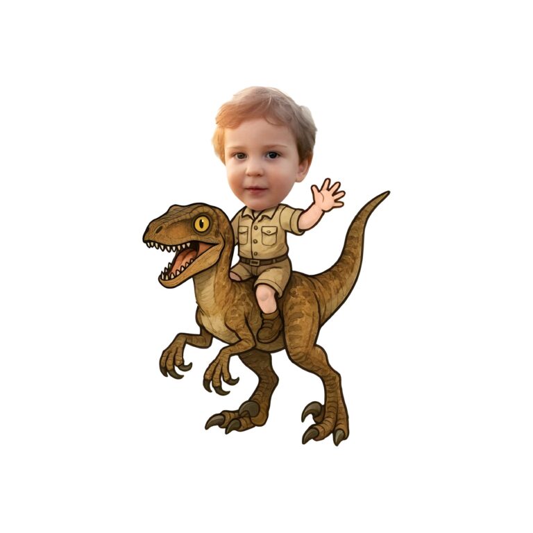 Custom Small Brown Raptor Explorer Rider Face Cutout – Original Custom Small Brown Raptor Explorer Rider Face Cutout design preview