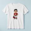 Custom Number 2 American Football Player Face Cutout – T-shirt Custom Number 2 American Football Player Face Cutout shown on a T-shirt mockup
