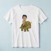 Custom Green Triceratops Explorer Rider Face Cutout – T-shirt Custom Green Triceratops Explorer Rider Face Cutout shown on a T-shirt mockup