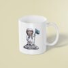Custom Astronaut Planting a Space Flag Face Cutout – Mug Custom Astronaut Planting a Space Flag Face Cutout shown on a mug mockup