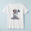 Custom Astronaut Planting a Space Flag Face Cutout – T-shirt Custom Astronaut Planting a Space Flag Face Cutout shown on a T-shirt mockup