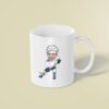 Custom Ice Hockey Skater Handling a Puck Face Cutout – Mug Custom Ice Hockey Skater Handling a Puck Face Cutout shown on a mug mockup