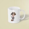 Custom Blue-Coated Pirate with Sword and Chest Face Cutout – Mug Custom Blue-Coated Pirate with Sword and Chest Face Cutout shown on a mug mockup