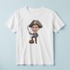 Custom Blue-Coated Pirate with Sword and Chest Face Cutout – T-shirt Custom Blue-Coated Pirate with Sword and Chest Face Cutout shown on a T-shirt mockup