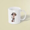 Custom Red-Vested Pirate with Sword and Chest Face Cutout – Mug Custom Red-Vested Pirate with Sword and Chest Face Cutout shown on a mug mockup