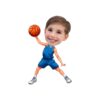 Custom Basketball Player Holding a Ball High Face Cutout – Original Custom Basketball Player Holding a Ball High Face Cutout design preview