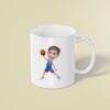 Custom Basketball Player Holding a Ball High Face Cutout – Mug Custom Basketball Player Holding a Ball High Face Cutout shown on a mug mockup