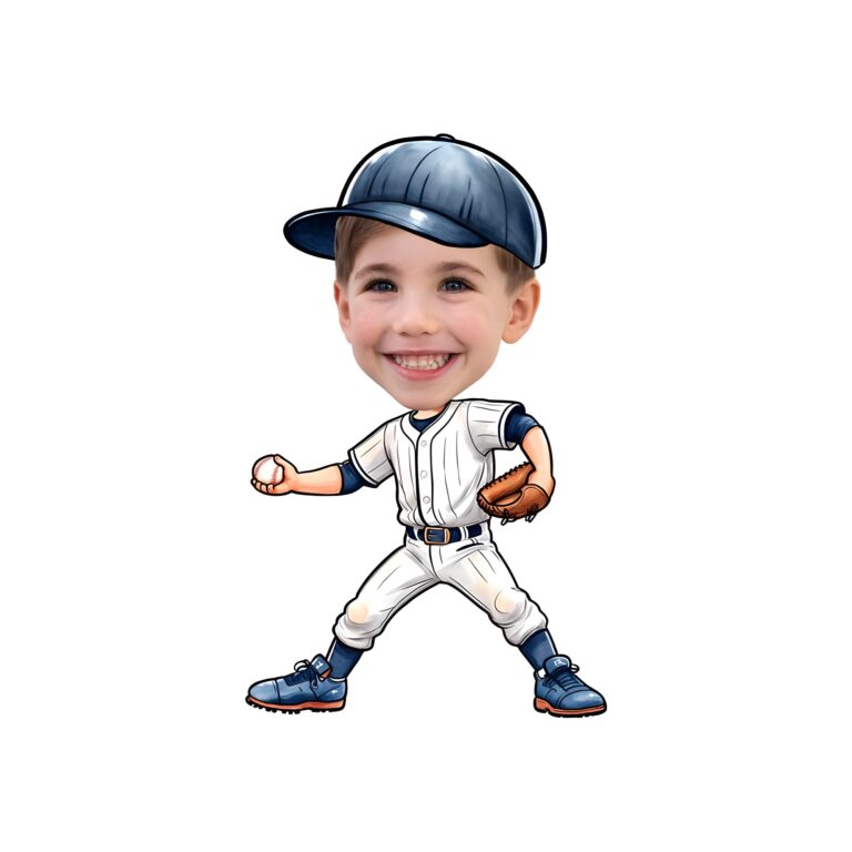 Custom Baseball Fielder White Pinstripe Face Cutout – Original Custom Baseball Fielder White Pinstripe Face Cutout design preview