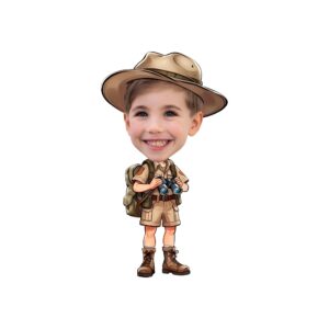 Custom Binoculars Safari Brown Safari Hat Face Cutout – Original Custom Binoculars Safari Brown Safari Hat Face Cutout design preview