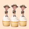 Custom Binoculars Safari Brown Safari Hat Face Cutout – Cupcake Topper Custom Binoculars Safari Brown Safari Hat Face Cutout shown on a cupcake topper mockup