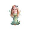Custom Flower-Crowned Woodland Fairy Face Cutout – Original Custom Flower-Crowned Woodland Fairy Face Cutout design preview