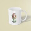 Custom Flower-Crowned Woodland Fairy Face Cutout – Mug Custom Flower-Crowned Woodland Fairy Face Cutout shown on a mug mockup