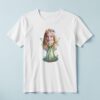 Custom Flower-Crowned Woodland Fairy Face Cutout – T-shirt Custom Flower-Crowned Woodland Fairy Face Cutout shown on a T-shirt mockup