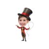 Custom Circus Ringmaster Presenting a Rope Face Cutout – Original Custom Circus Ringmaster Presenting a Rope Face Cutout design preview