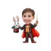 Custom Stage Magician Black Top Hat and Suit Face Cutout – Original Custom Stage Magician Black Top Hat and Suit Face Cutout design preview