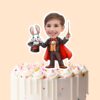 Custom Stage Magician Black Top Hat and Suit Face Cutout – Cake Topper Custom Stage Magician Black Top Hat and Suit Face Cutout shown on a cake topper mockup