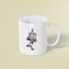 Custom Blue-Uniform Football White Helmet Face Cutout – Mug Custom Blue-Uniform Football White Helmet Face Cutout shown on a mug mockup
