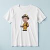 Custom Firefighter Carrying an Axe Face Cutout – T-shirt Custom Firefighter Carrying an Axe Face Cutout shown on a T-shirt mockup