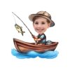 Custom Angler Fishing from a Rowboat Face Cutout – Original Custom Angler Fishing from a Rowboat Face Cutout design preview