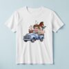 Custom Child Driving a Blue Farm Truck Full Face Cutout – T-shirt Custom Child Driving a Blue Farm Truck Full Face Cutout shown on a T-shirt mockup