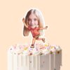 Custom Coral-Shirt Bowler Follow-Through Face Cutout – Cake Topper Custom Coral-Shirt Bowler Follow-Through Face Cutout shown on a cake topper mockup