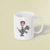Custom Gray Raptor Explorer Rider Face Cutout – Mug Custom Gray Raptor Explorer Rider Face Cutout shown on a mug mockup