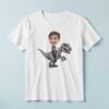 Custom Gray Raptor Explorer Rider Face Cutout – T-shirt Custom Gray Raptor Explorer Rider Face Cutout shown on a T-shirt mockup