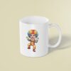 Custom Rainbow-Wig Circus Clown Face Cutout – Mug Custom Rainbow-Wig Circus Clown Face Cutout shown on a mug mockup