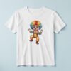 Custom Rainbow-Wig Circus Clown Face Cutout – T-shirt Custom Rainbow-Wig Circus Clown Face Cutout shown on a T-shirt mockup