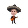 Custom Mariachi-Style Embroidered Sombrero Face Cutout – Original Custom Mariachi-Style Embroidered Sombrero Face Cutout design preview