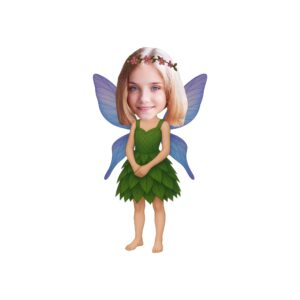 Custom Green Leaf Fairy Face Cutout – Original Custom Green Leaf Fairy Face Cutout design preview
