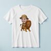 Custom Lion Safari Explorer Face Cutout – T-shirt Custom Lion Safari Explorer Face Cutout shown on a T-shirt mockup