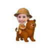 Custom Bear Safari Explorer Face Cutout – Original Custom Bear Safari Explorer Face Cutout design preview
