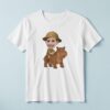 Custom Hippopotamus Safari Friendly Brown Face Cutout – T-shirt Custom Hippopotamus Safari Friendly Brown Face Cutout shown on a T-shirt mockup